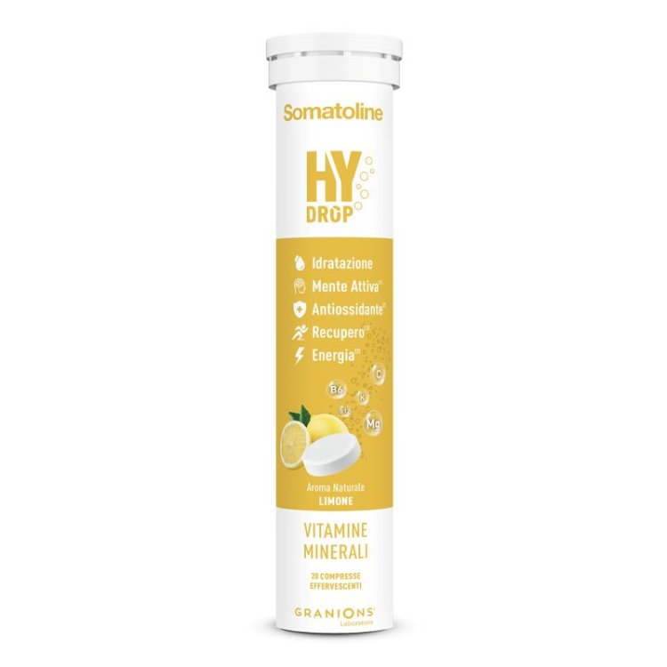 Somatoline Hydrop - Integratore energetico a base di vitamine e minerali - Gusto limone - 20 compresse effervescenti
