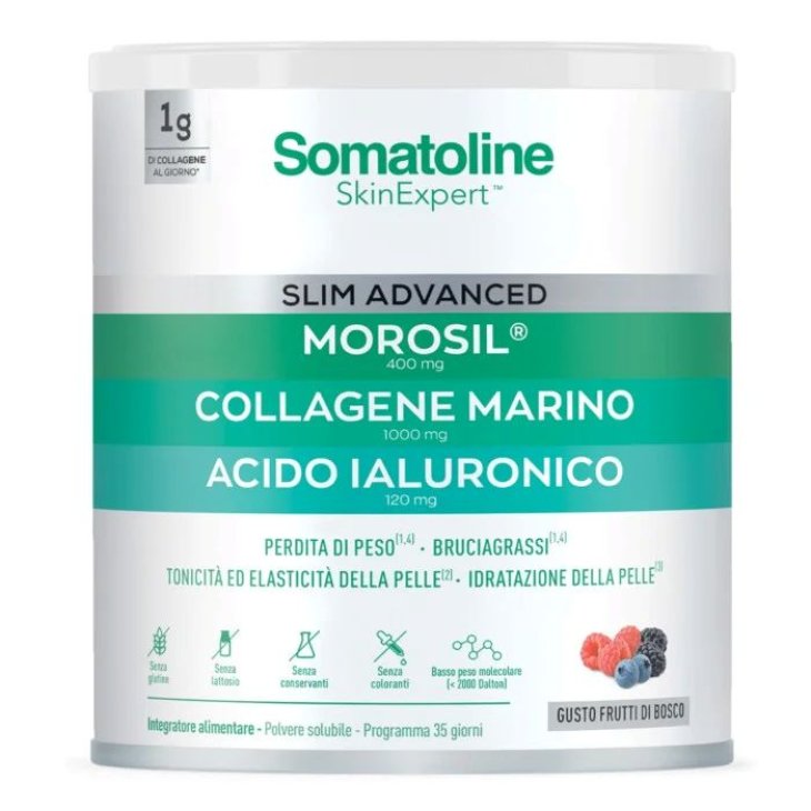 Somatoline Slim Advanced Polvere - Integratore snellente con collagene marino - 275 g