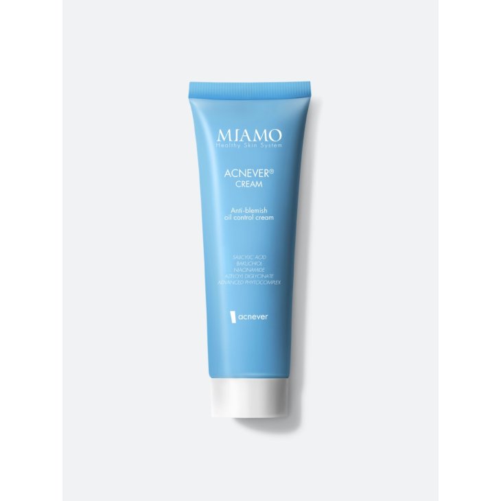 Miamo Acnever Cream - Crema sebo normalizzante per pelle grassa a tendenza acneica - 50 ml - Nuova formula Miamo Acnever Cream - Crema sebo normalizzante per pelle grassa a tendenza acneica - 50 ml - Nuova formula