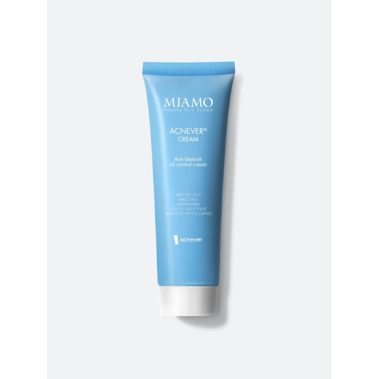 Miamo Acnever Cream - Crema sebo normalizzante per pelle grassa a tendenza acneica - 50 ml - Nuova formula Miamo Acnever Cream - Crema sebo normalizzante per pelle grassa a tendenza acneica - 50 ml - Nuova formula