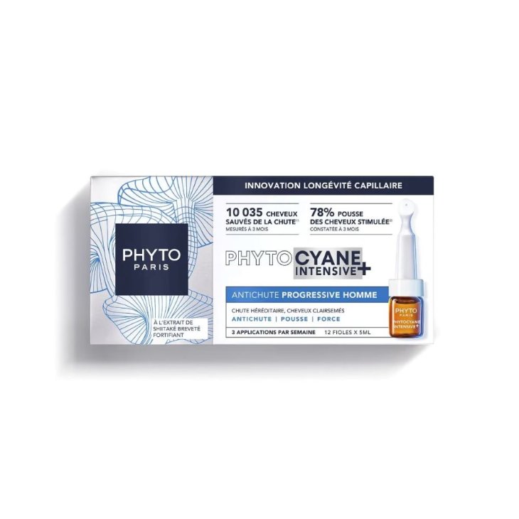 Phytocyane Intensive+ Trattamento Anticaduta Progressiva Uomo - Fiale per caduta capelli severa uomo - 12 fiale - 1 mese di trattamento