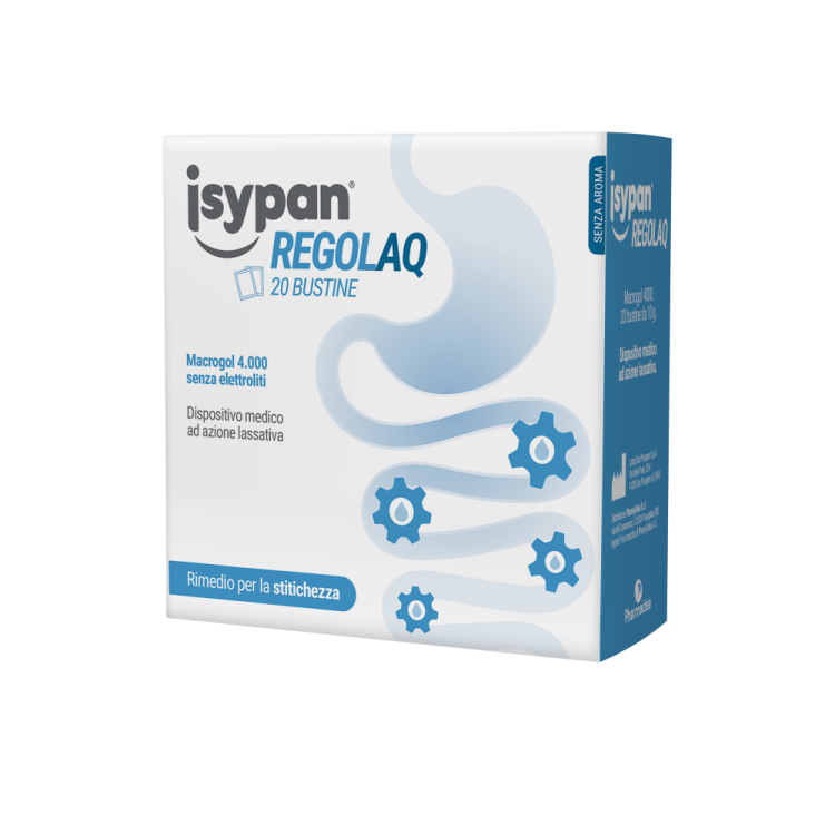Isypan Regolaq - Lassativo a base di Macrogol per stitichezza cronica o occasionale - 20 Bustine