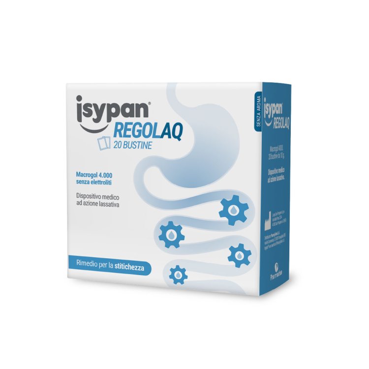 Isypan Regolaq - Lassativo a base di Macrogol per stitichezza cronica o occasionale - 20 Bustine