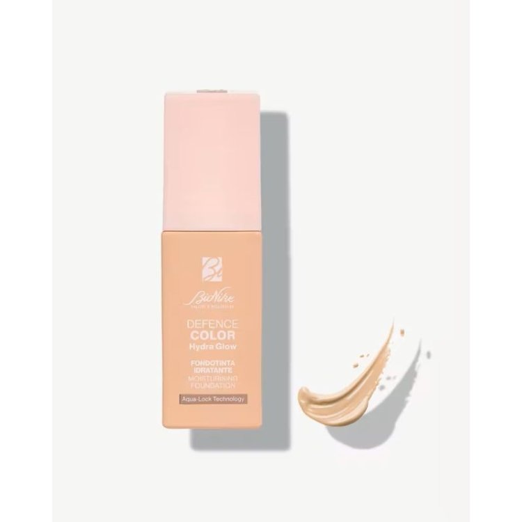 Bionike Defence Color Hydra Glow Fondotinta SPF15 01 - Fondotinta idratante effetto glow - Tonalità Ivory - 30 ml