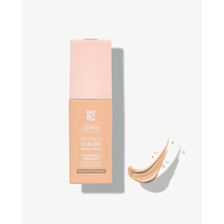 Bionike Defence Color Hydra Glow Fondotinta SPF15 02 - Fondotinta idratante effetto glow - Tonalità Cream