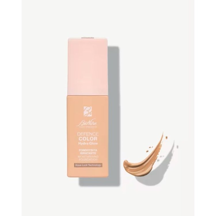 Bionike Defence Color Hydra Glow Fondotinta SPF15 04 - Fondotinta idratante effetto glow - Tonalità beige - 30 ml