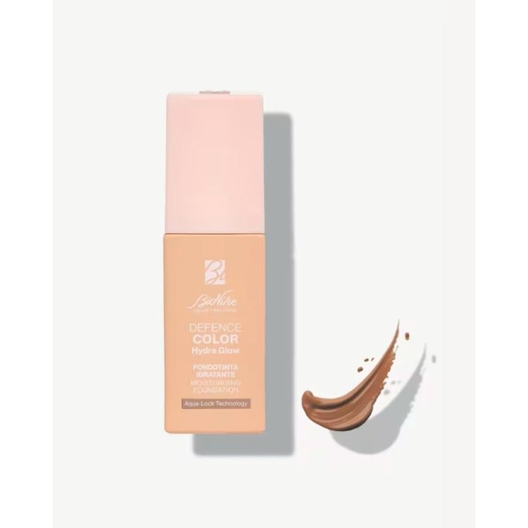 Bionike Defence Color Hydra Glow Fondotinta SPF15 06 - Fondotinta idratante effetto glow - Tonalità Cinnamon - 30 ml