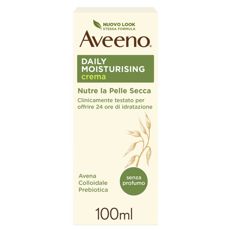 Aveeno Daily Moisturising Crema Idratante Corpo - Crema nutriente per pelli normali e secche - 100 ml