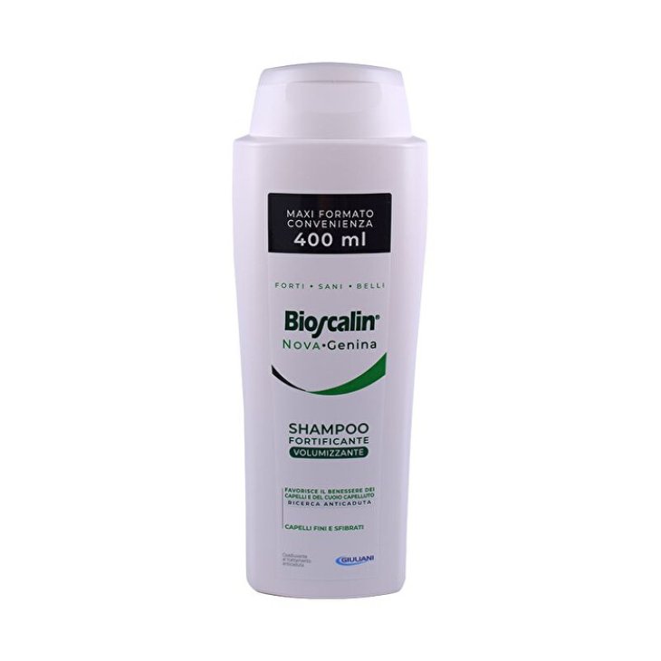 Bioscalin NovaGenina Shampoo Fortificante Volumizzante - Ideale per capelli deboli di uomo e donna - 400 ml