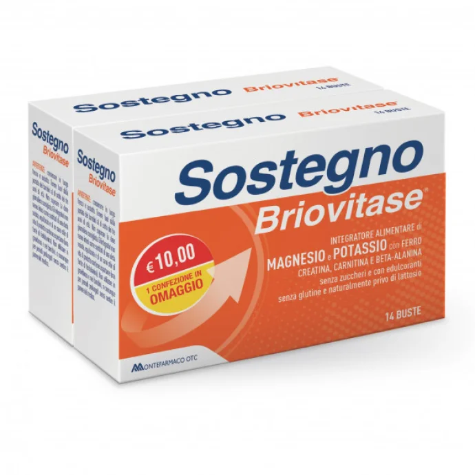 Briovitase Sostegno Bipack - Integratore per stanchezza fisica - 28 Bustine (14 + 14 Omaggio)