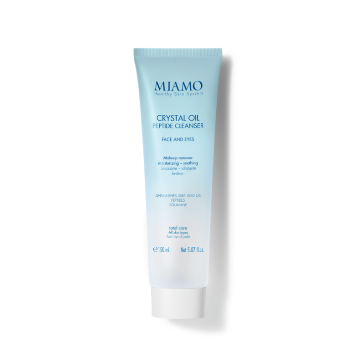 Miamo Total Care Crystal Oil Peptide Cleanser - Struccante idratante e lenitivo per viso e occhi - 150 ml