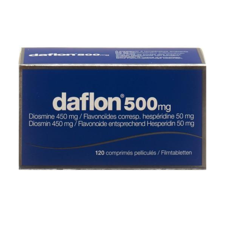 Daflon - Trattamento di emorroidi e fragilità capillare - 120 compresse rivestite - 500 mg