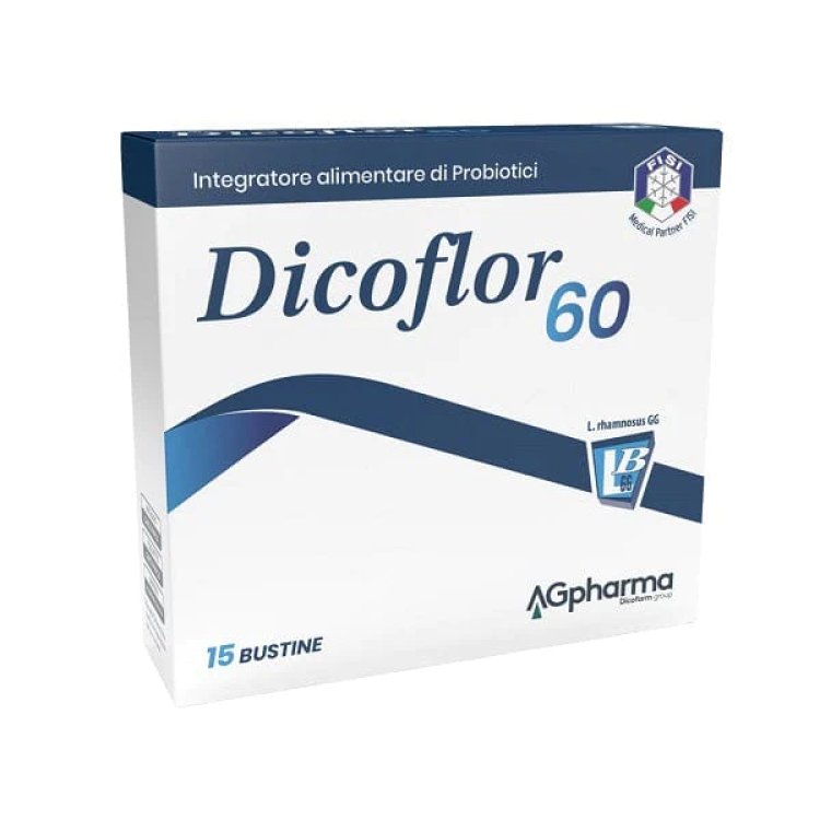 Dicoflor 60 - Integratore alimentare a base di probiotici - 15 bustine