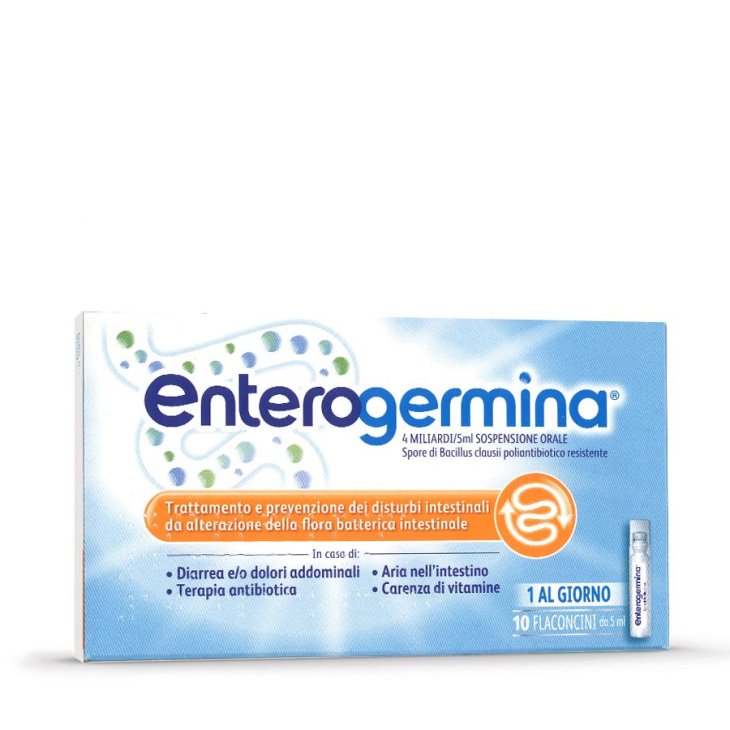 Enterogermina 4 Miliardi - Equilibrio della flora batterica intestinale - 20 flaconcini