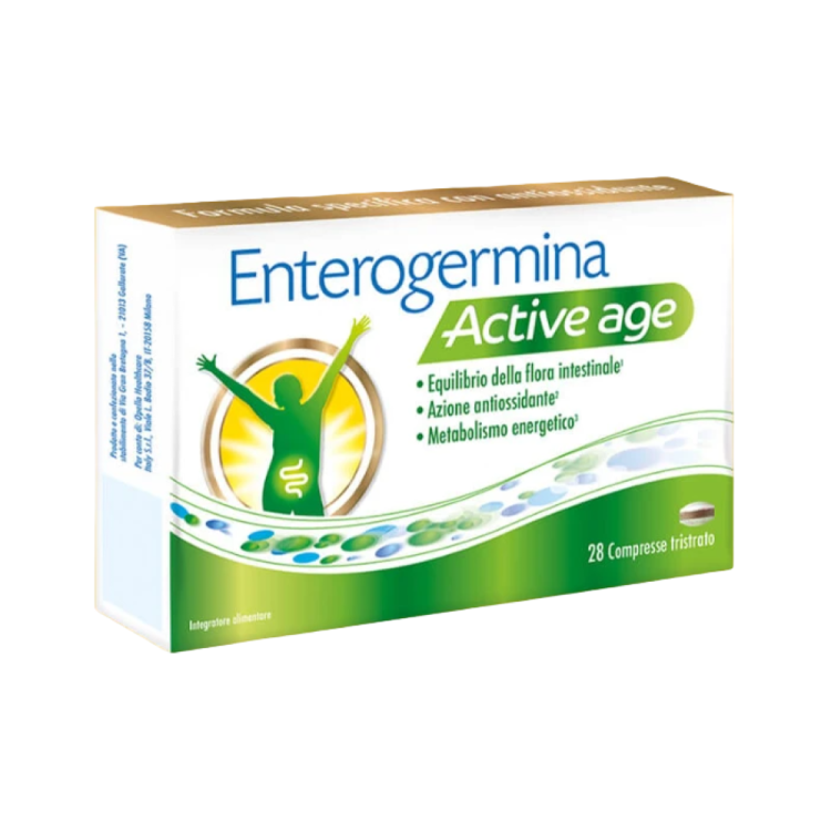 Enterogermina Active Age - Integratore per il benessere intestinale - 28 compresse