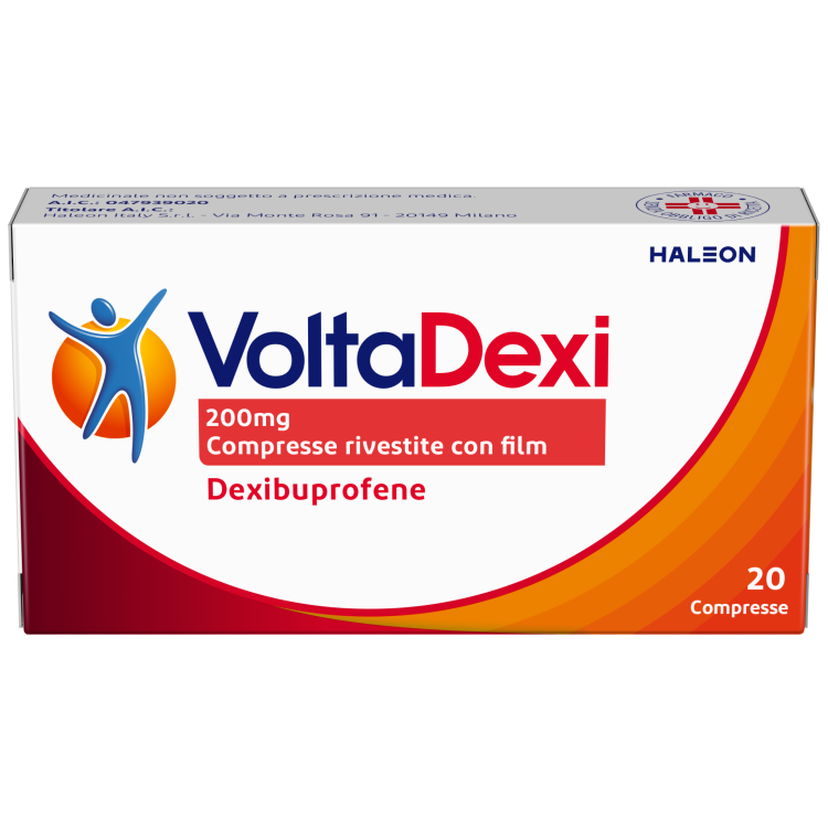 Voltadexi - Compresse per dolori articolari e muscolari - 20 compresse da 200 mg