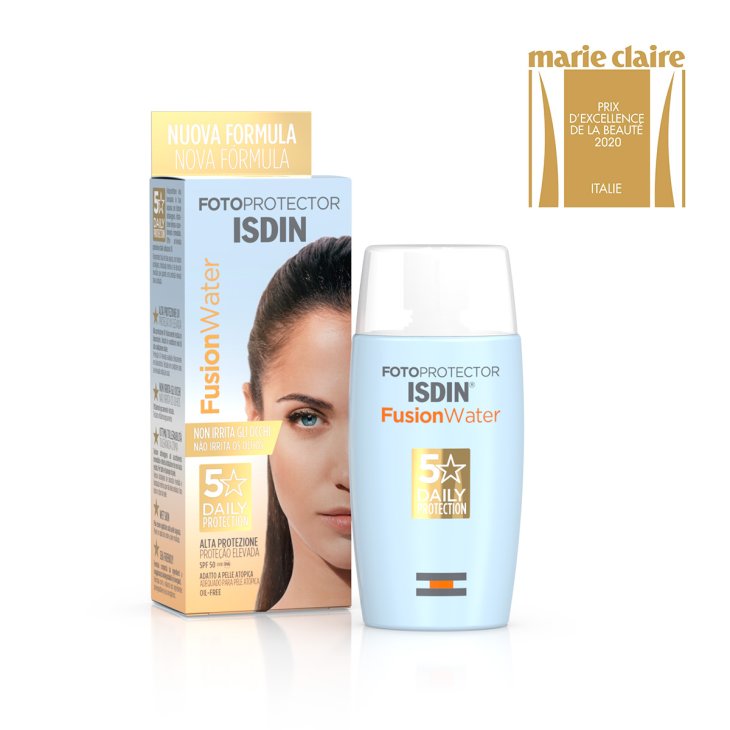 Isdin Fotoprotector Fusion Water SPF50+ - Protezione solare viso molto alta - 50 ml