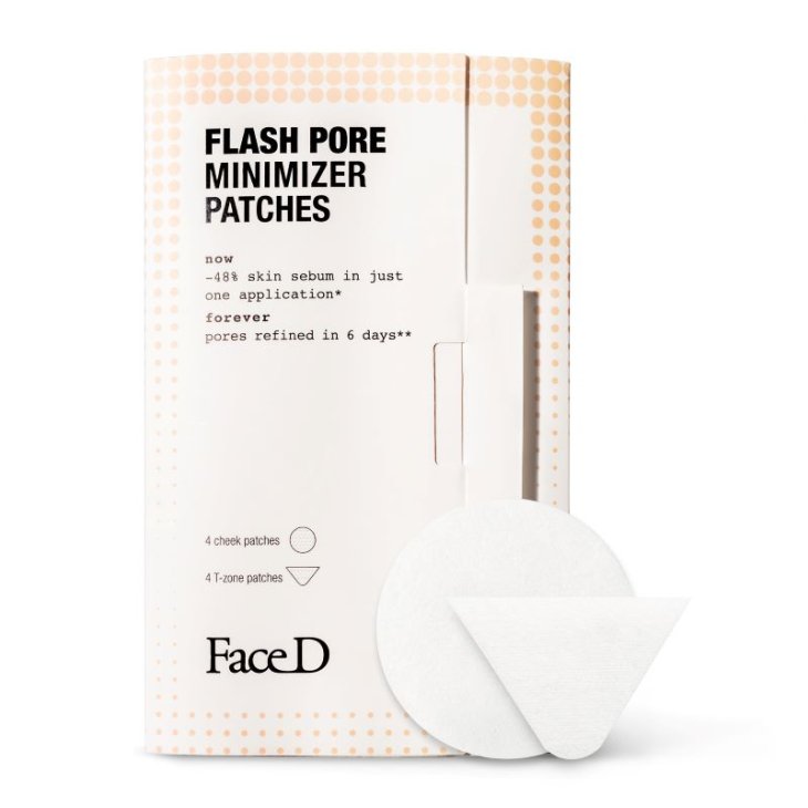 FaceD Flash Pore Minimizer Patches - Cerotti per minimizzare i pori dilatati sul viso - 8 pezzi