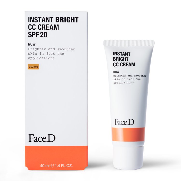 FaceD Instant Bright CC Cream Medium - Crema correttrice del colore SPF20 colore medio - 40 ml