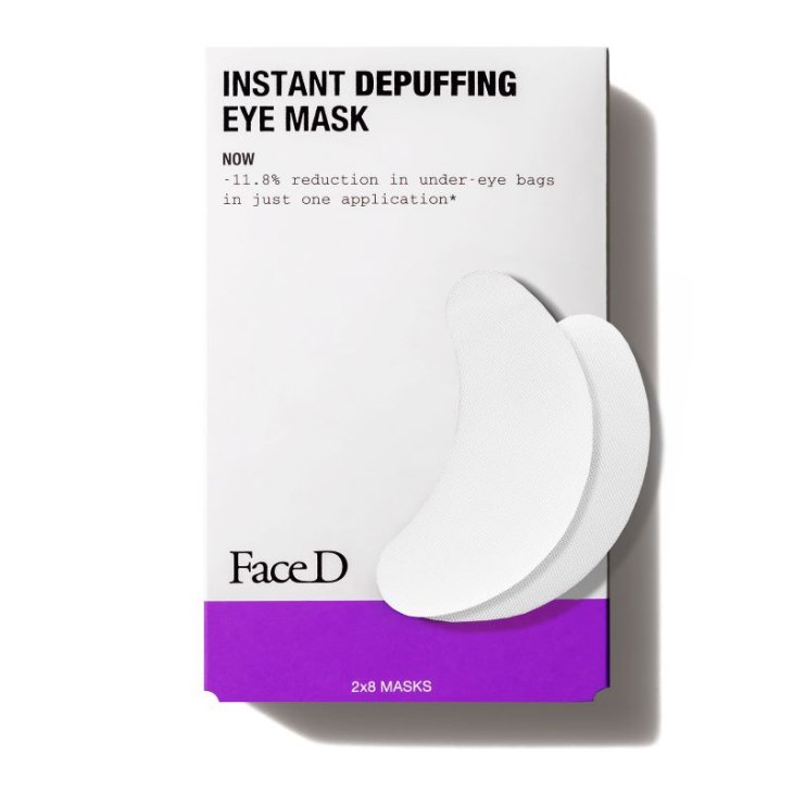 FaceD Instant Depuffing Eye Mask - Maschera defaticante occhi effetto immediato - 2 coppie per 8 trattamenti