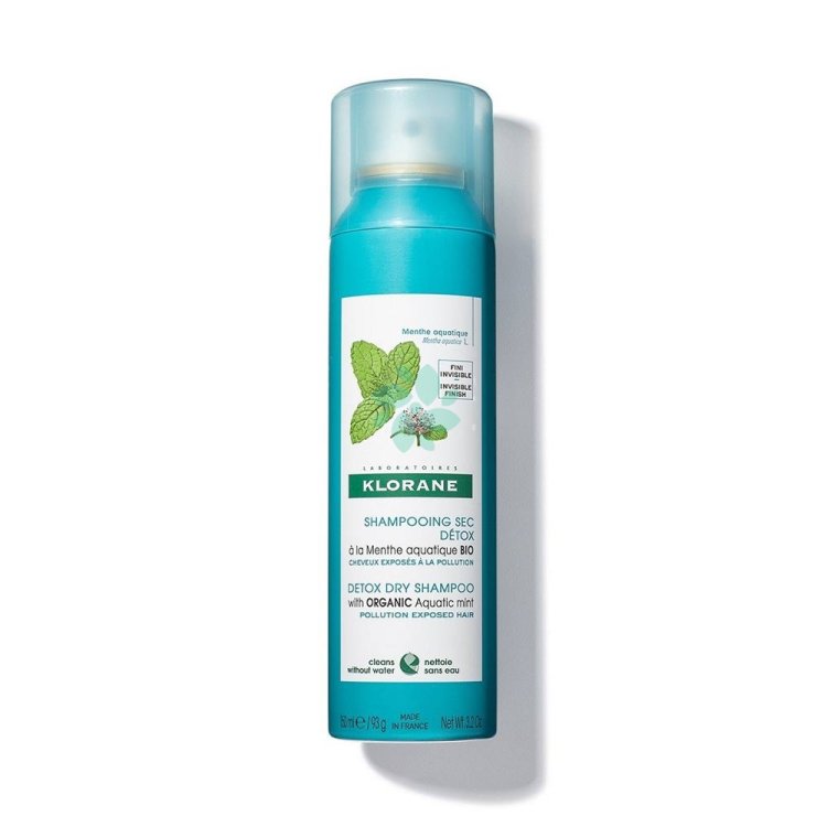 Klorane Shampoo Secco Menta - Shampoo anti inquinamento - 150 ml