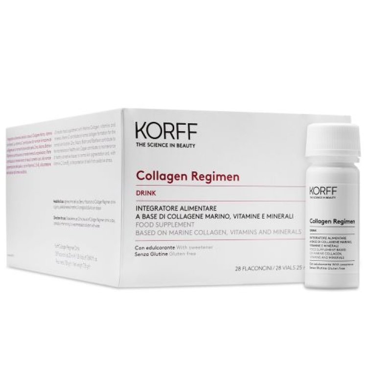Korff Collagen Regimen Drink - Integratore alimentare per la bellezza della pelle - 28 flaconi 
