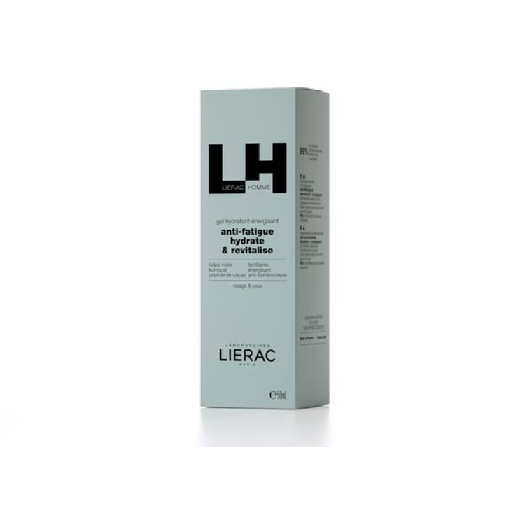 Lierac Homme Gel Idratante Energizzante - Gel viso ad effetto anti fatica - 50 ml