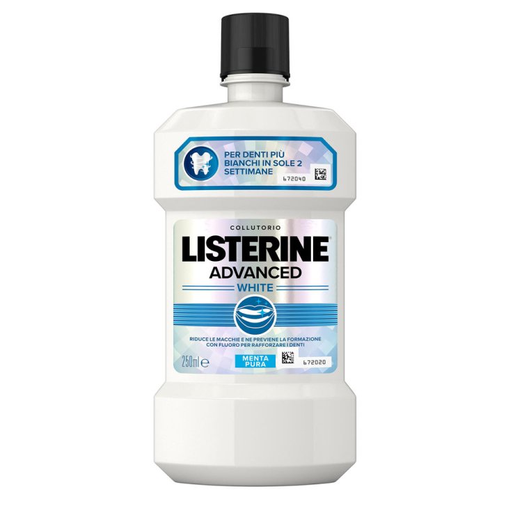 Listerine Advanced White Collutorio - Per denti più bianchi - Gusto delicato - 250 ml