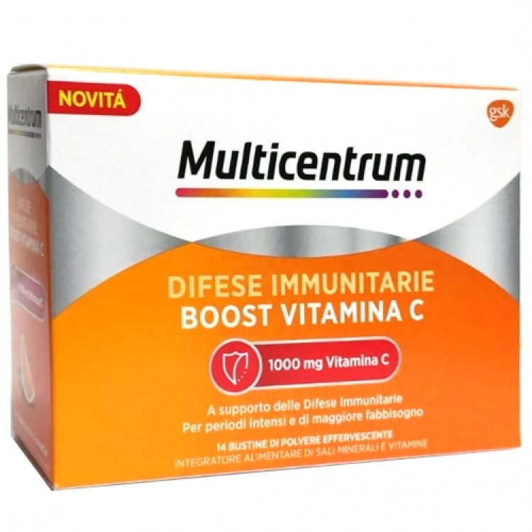 Multicentrum Difese Immunitarie - Integratore a base di Vitamina C e minerali - 28 buste