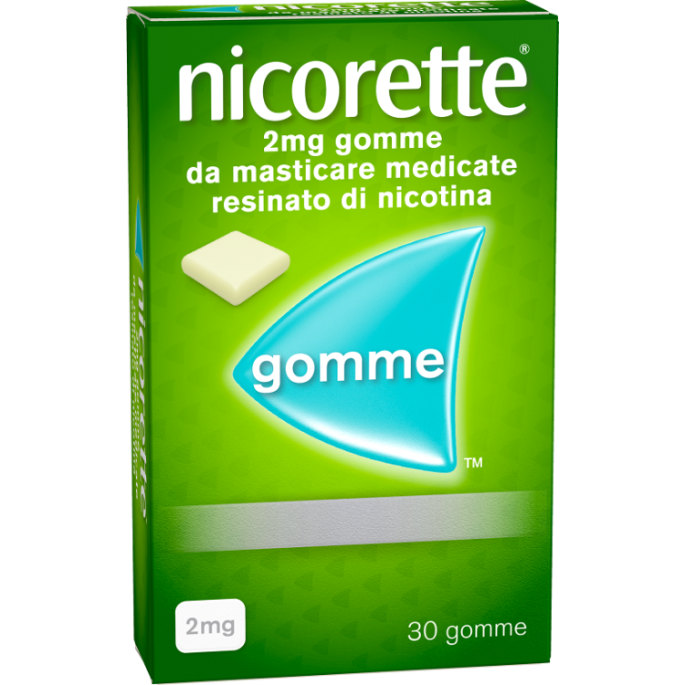 Nicorette Gomme da Masticare - Utili per smettere di fumare - Gusto classico - 30 gomme 2 mg