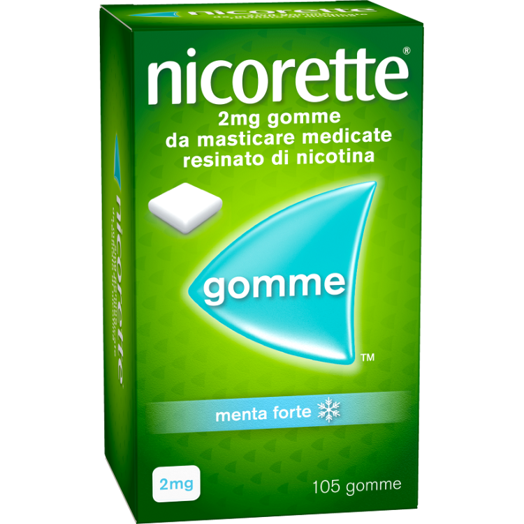 Nicorette Gomme da Masticare - Utili per smettere di fumare - Gusto Classico - 105 gomme 2 mg