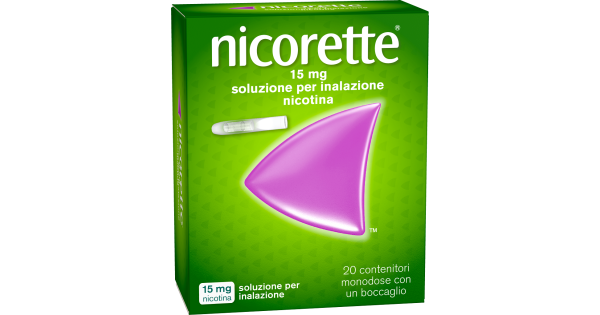 Nicorette Soluzione per Inalazione 20 Contenitori Monodose 15mg