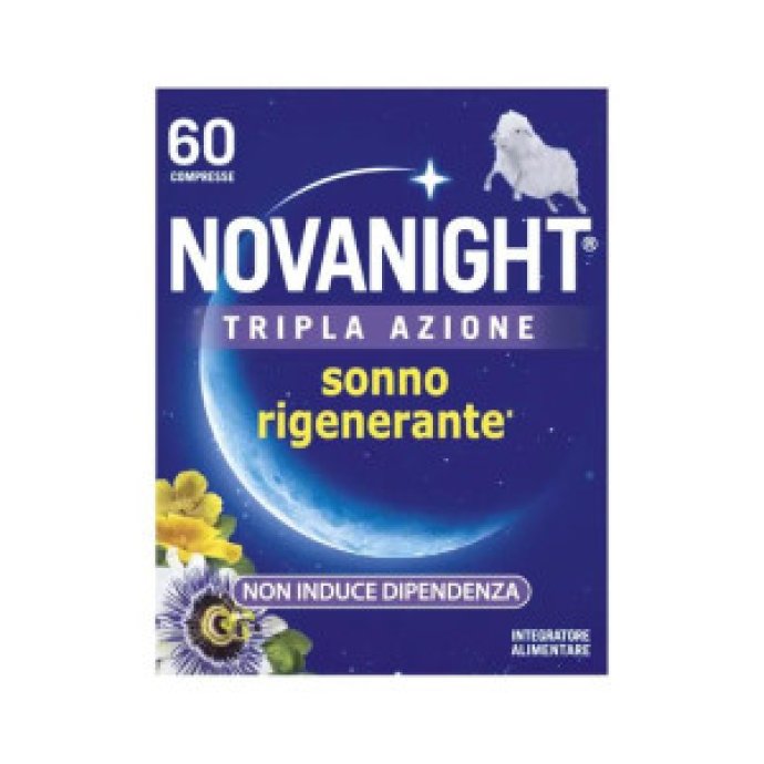 Novanight - Integratore alimentare per insonnia e disturbi del sonno - 60 compresse Novanight - Integratore alimentare per insonnia e disturbi del sonno - 60 compresse
