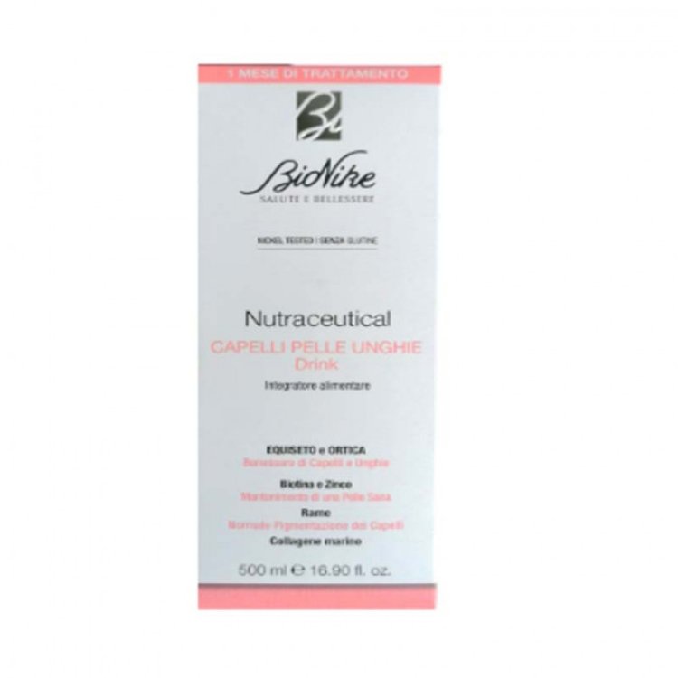 Nutraceutical Capelli Pelle Unghie Drink - Integratore per il benessere della pelle - 500 ml