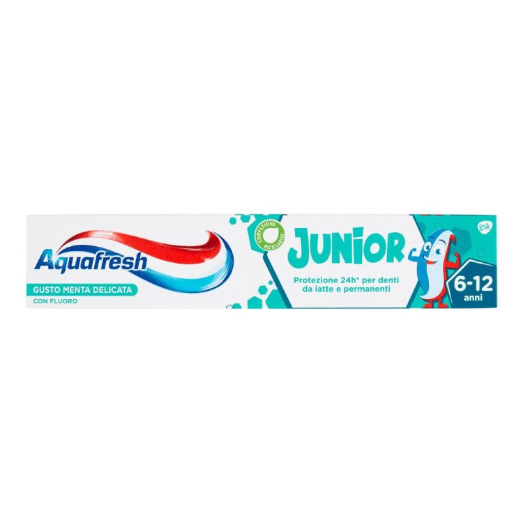Aquafresh Junior Dentifricio Bambini 6+ Anni Menta Delicata 75ml