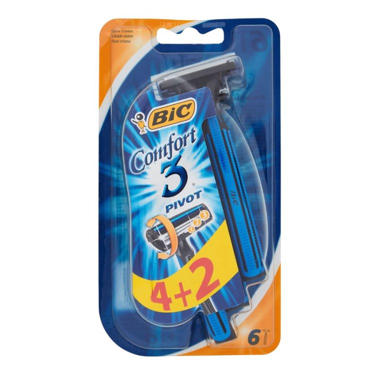Bic Comfort 3 Rasoio Trilama 6 Pezzi