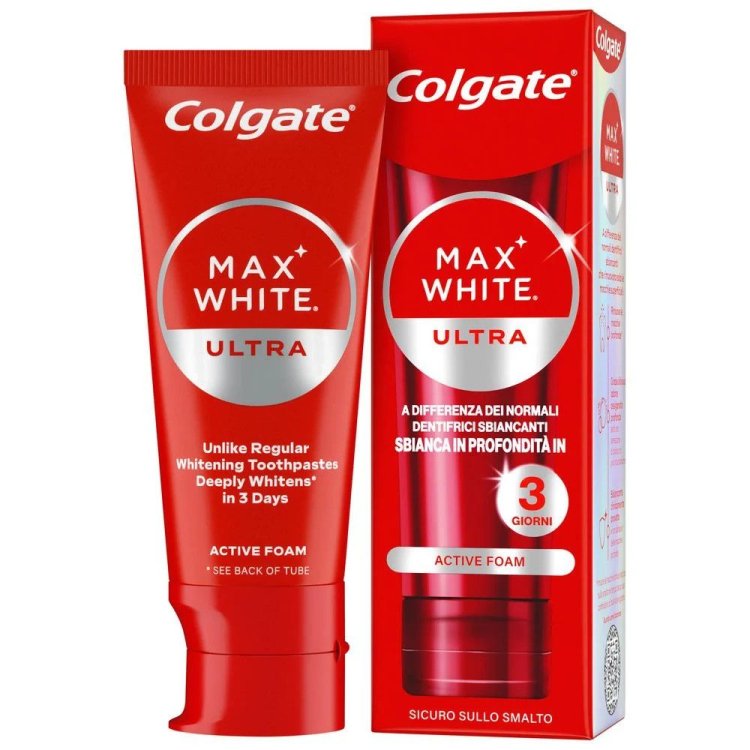 Colgate Max White Ultra Active Foam Dentifricio Sbiancante 50ml