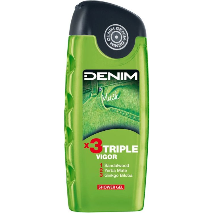 Denim Musk Doccia Schiuma Idratante e Energizzante 250ml