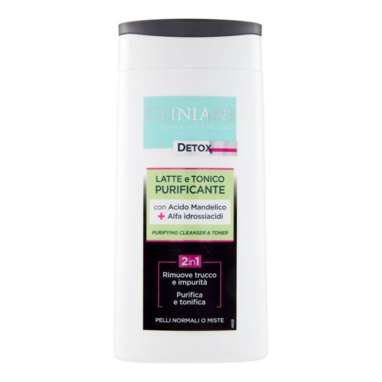 Clinians Detox Latte e Tonico 2 in 1 Detergente Viso 200ml