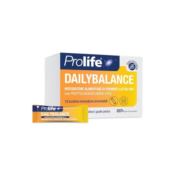 Prolife Dailybalance - Integratore a base di fermenti lattici vivi - 12 bustine orosolubili