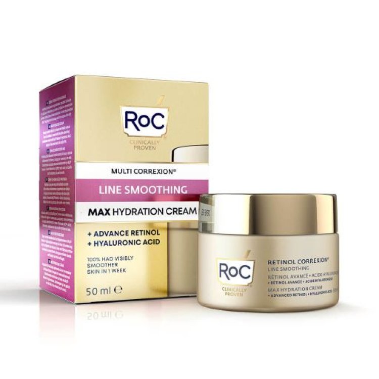 Roc Retinol Correxion Line Smoothing Crema Antirughe Intensiva - Crema viso antietà - 50 ml
