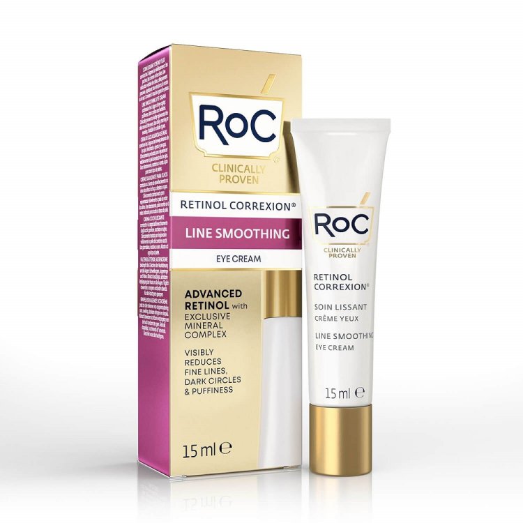 Roc Retinol Correxion Line Smoothing Crema Contorno Occhi - Contorno occhi per rughe e occhiaie - 15 ml