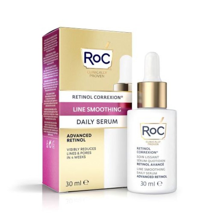 Roc Retinol Correxion Line Smoothing Siero Viso Levigante Giorno - Siero antirughe da giorno - 30 ml