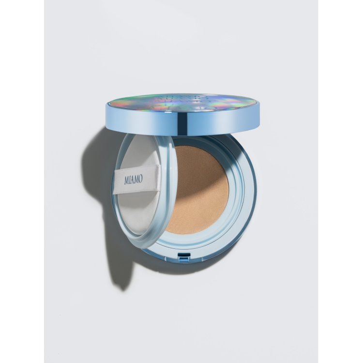 Miamo Second Skin Mesh Cushion Foundation SPF50 - Fondotinta natural glow con protezione solare molto alta - Shade Ivory