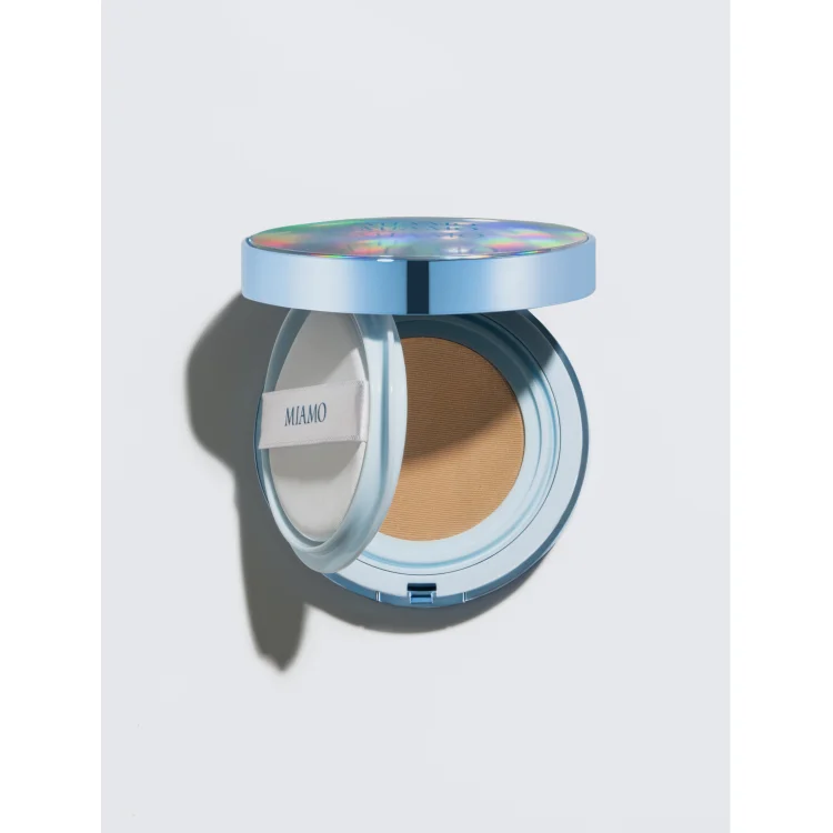 Miamo Second Skin Mesh Cushion Foundation SPF50 - Fondotinta natural glow con protezione solare molto alta - Shade Sand
