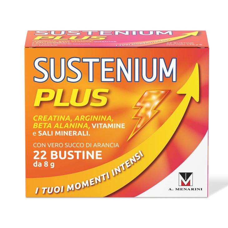 Sustenium Plus Intensive Formula - Integratore alimentare energizzante - 22 bustine