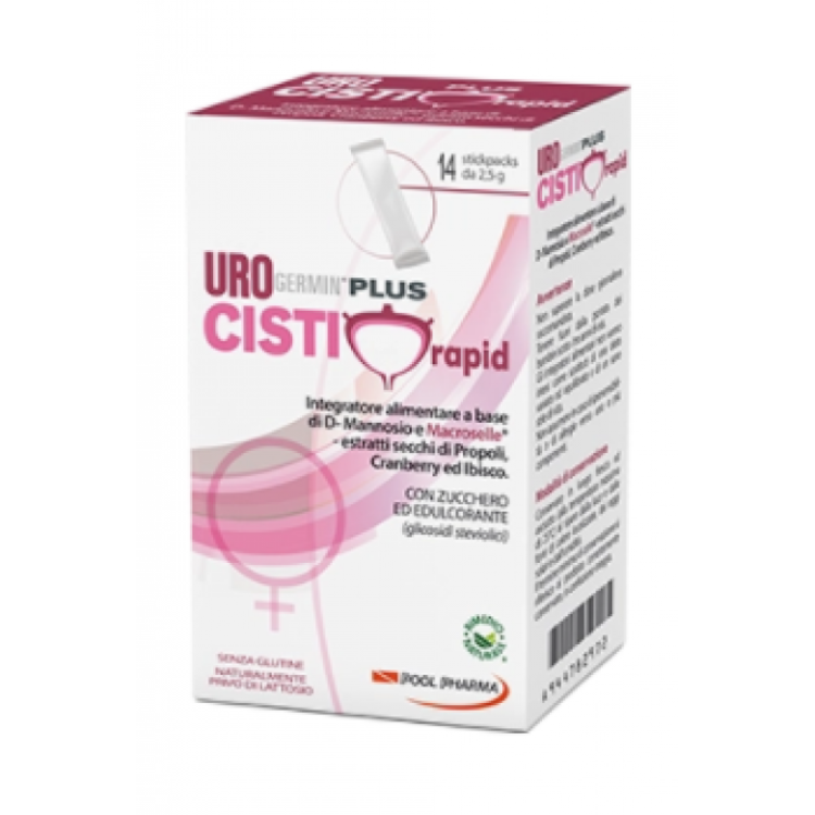 Urogermin Cisti Plus Rapid - Integratore per il benessere delle vie urinarie - 14 bustine