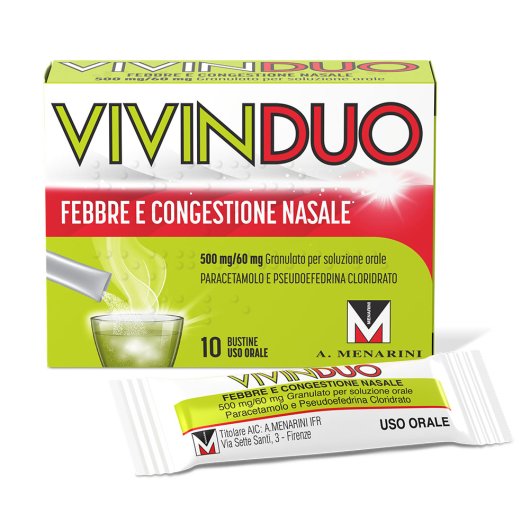 VivinDuo - Febbre e congestione nasale - 10 bustine