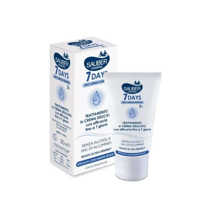 Sauber DeoCare Deodorante in Crema 7 Giorni - Adatto per pelle sensibile - 30 ml