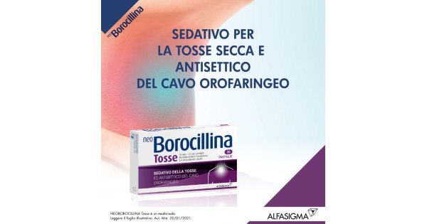 Neoborocillina Tosse 10 Mg + 1,2 Mg Pastiglie 20 Pastiglie In